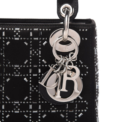 Christian Dior Satin Crystal Cannage Mini Lady Dior Black 10 of 10
