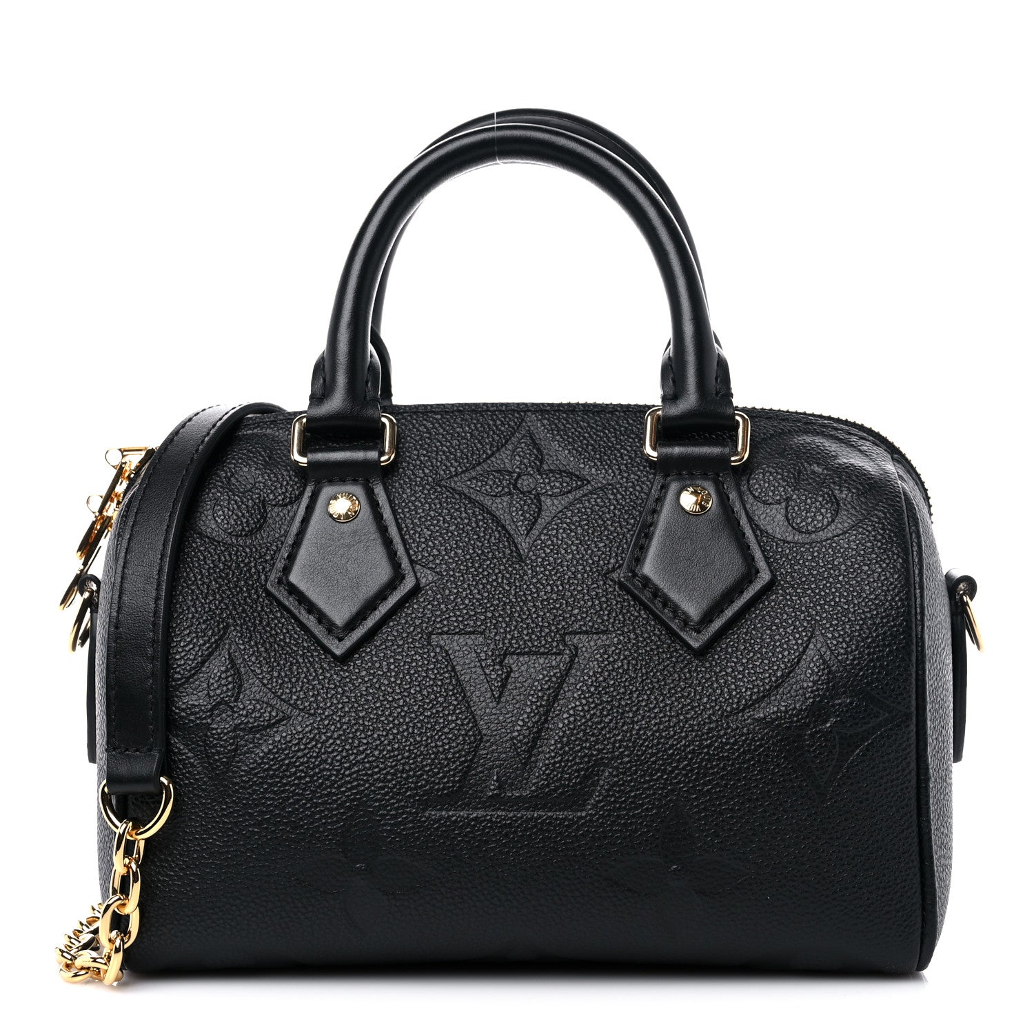 Louis Vuitton Empreinte Monogram Giant Speedy Bandouliere 20 Black 1 of 8