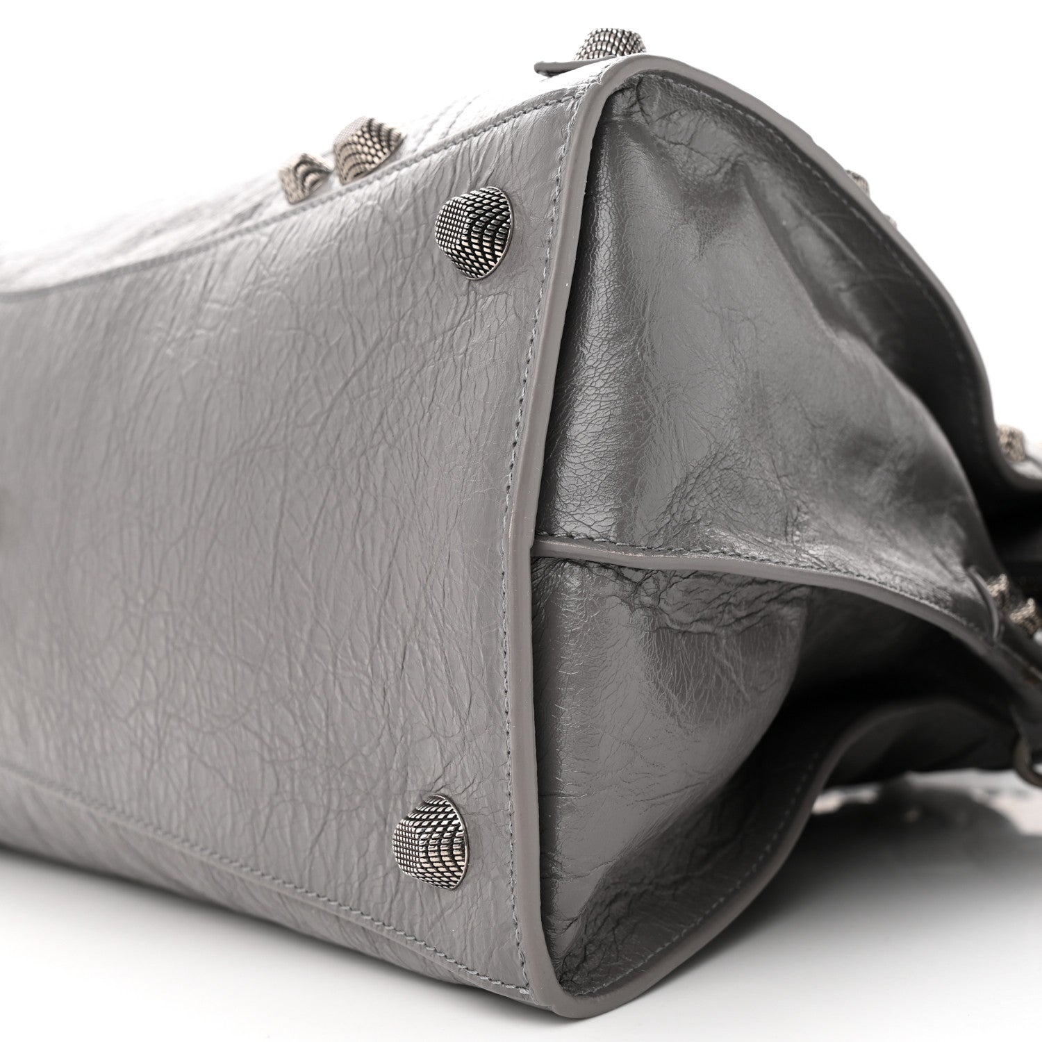 Balenciaga Agneau Arena Neo Cagole City Handbag Dark Grey 10 of 13