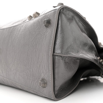 Balenciaga Agneau Arena Neo Cagole City Handbag Dark Grey 10 of 13