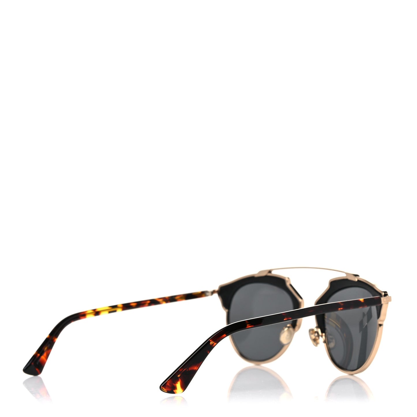 Metal Lambskin So Real Sunglasses Black