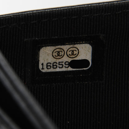 Chanel Patent Quilted CC French Wallet Black 8 of 8