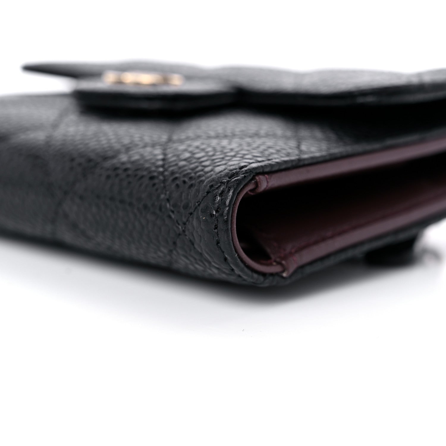 Chanel Caviar Quilted Compact Flap Wallet Black 10 of 11