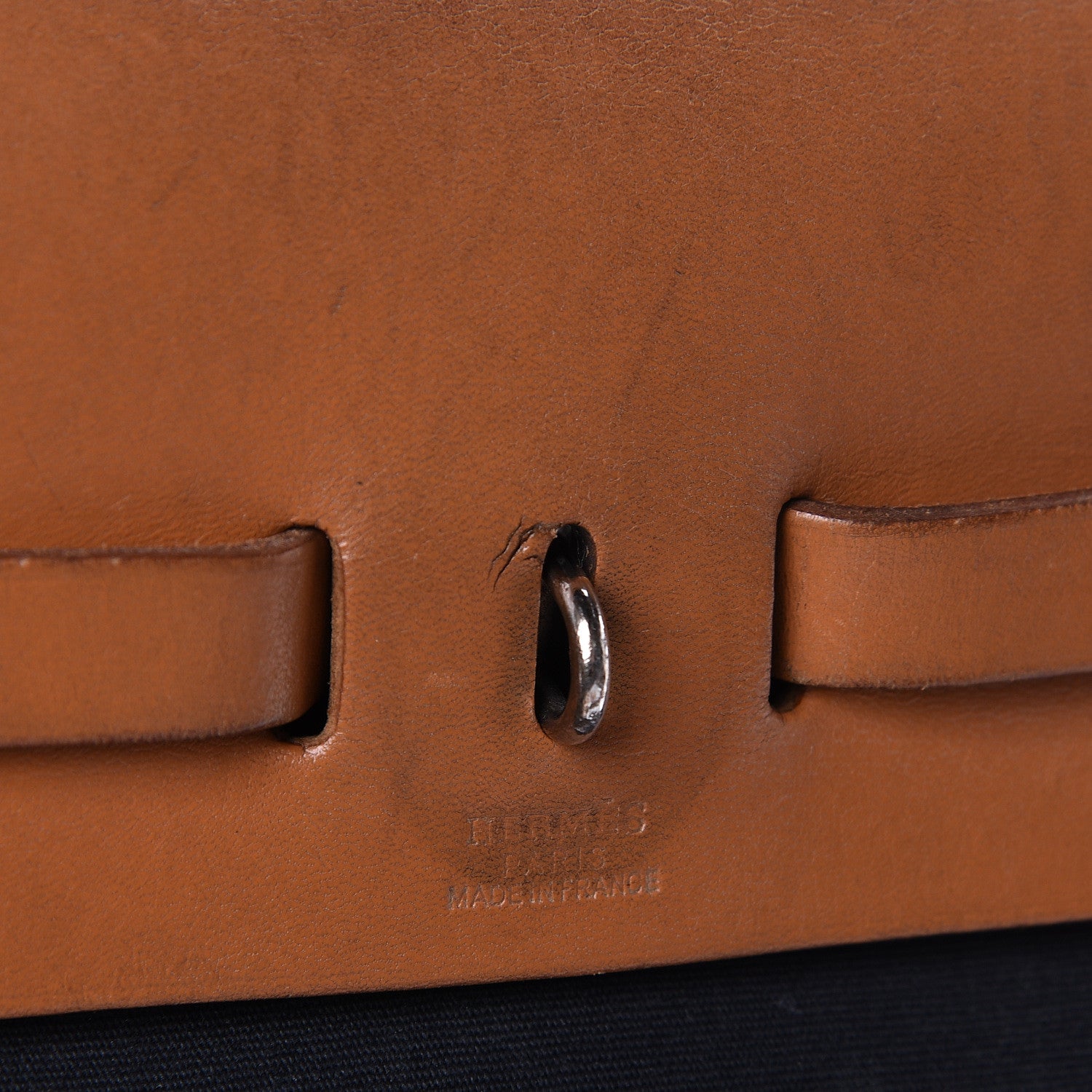 Hermes Toile Vache Calfskin Herbag PM 30 Black Natural 21 of 23