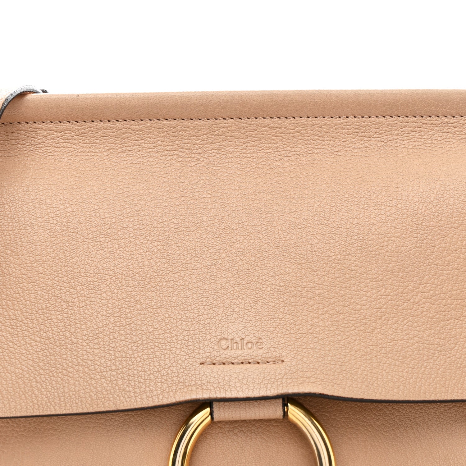 Chloe Calfskin Medium Faye Shoulder Bag Biscotti Beige 10 of 14