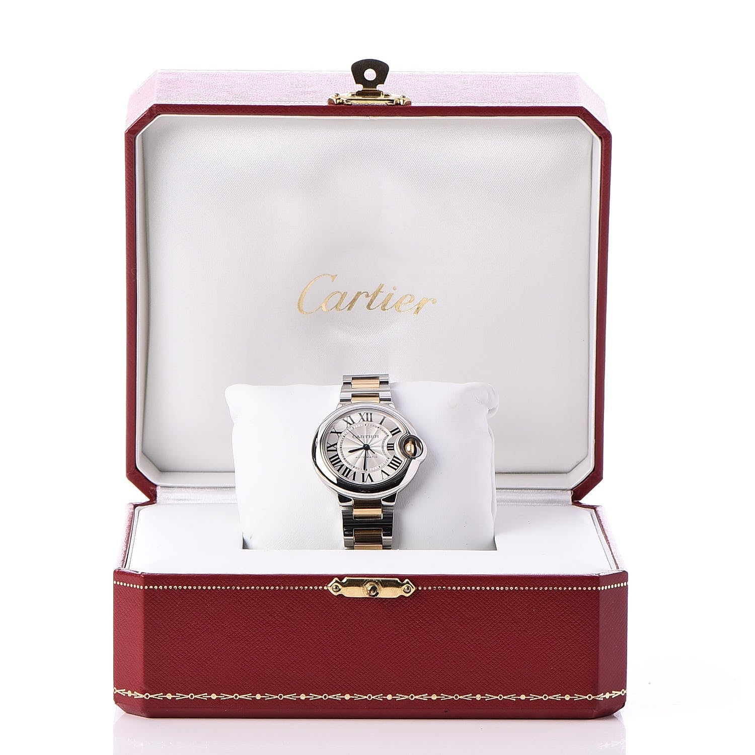 Cartier Stainless Steel 18K Yellow Gold 33mm Ballon Bleu De Automatic Watch 11 of 11