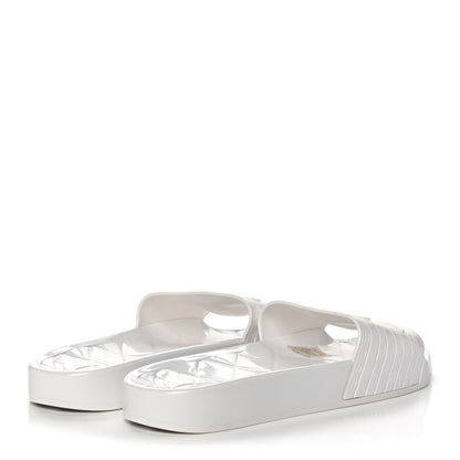 Chanel PVC CC Flat Slide Sandals 39 White 4 of 8