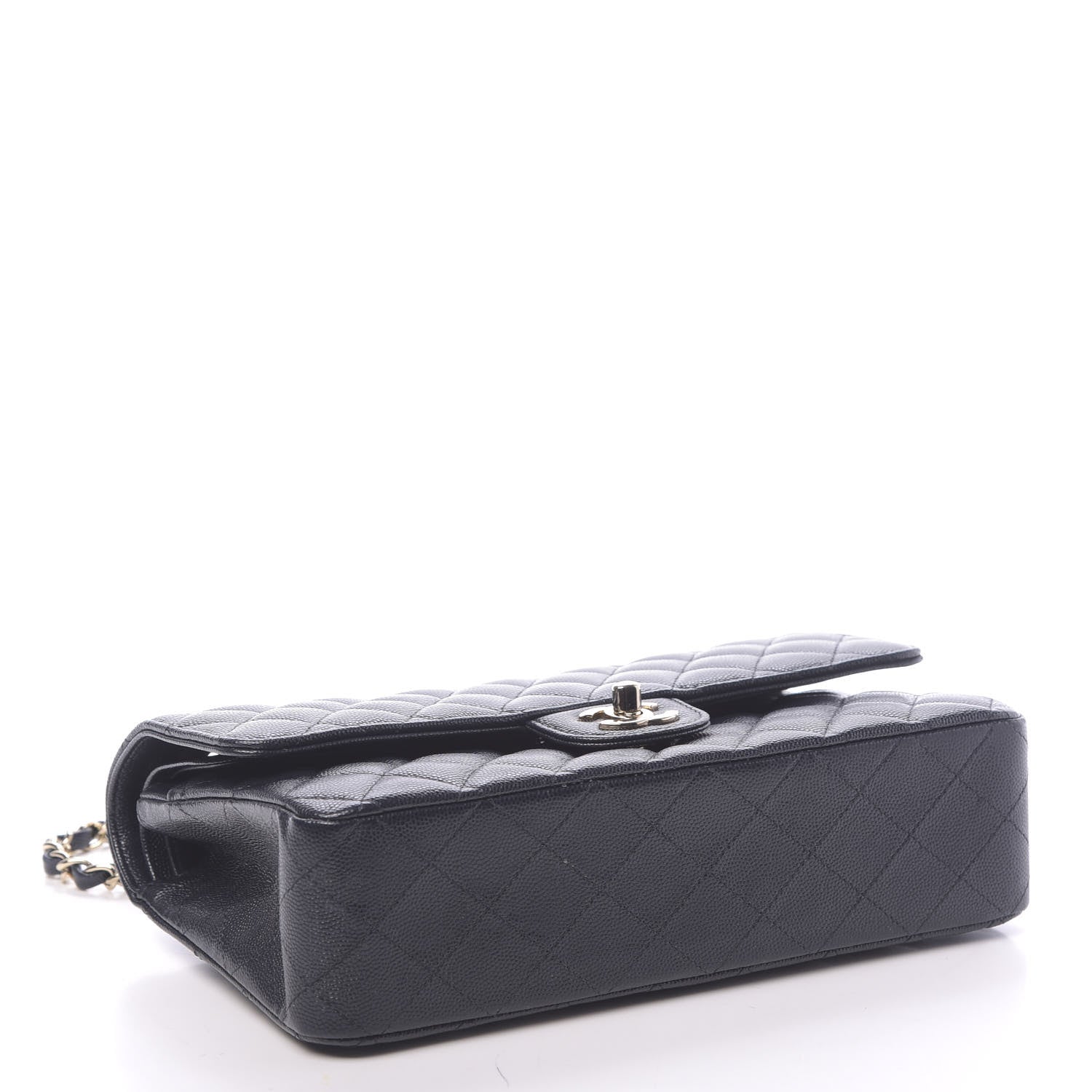 Chanel Caviar Quilted Medium Double Flap Navy 4 of 11