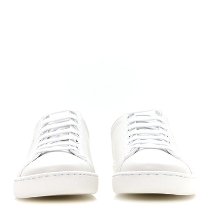 Gucci Calfskin Interlocking G Perforated Womens Ace Sneakers 36 White Grey Sky 3 of 9