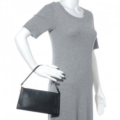 Louis Vuitton Epi Pochette Accessories 24 Black 2 of 7