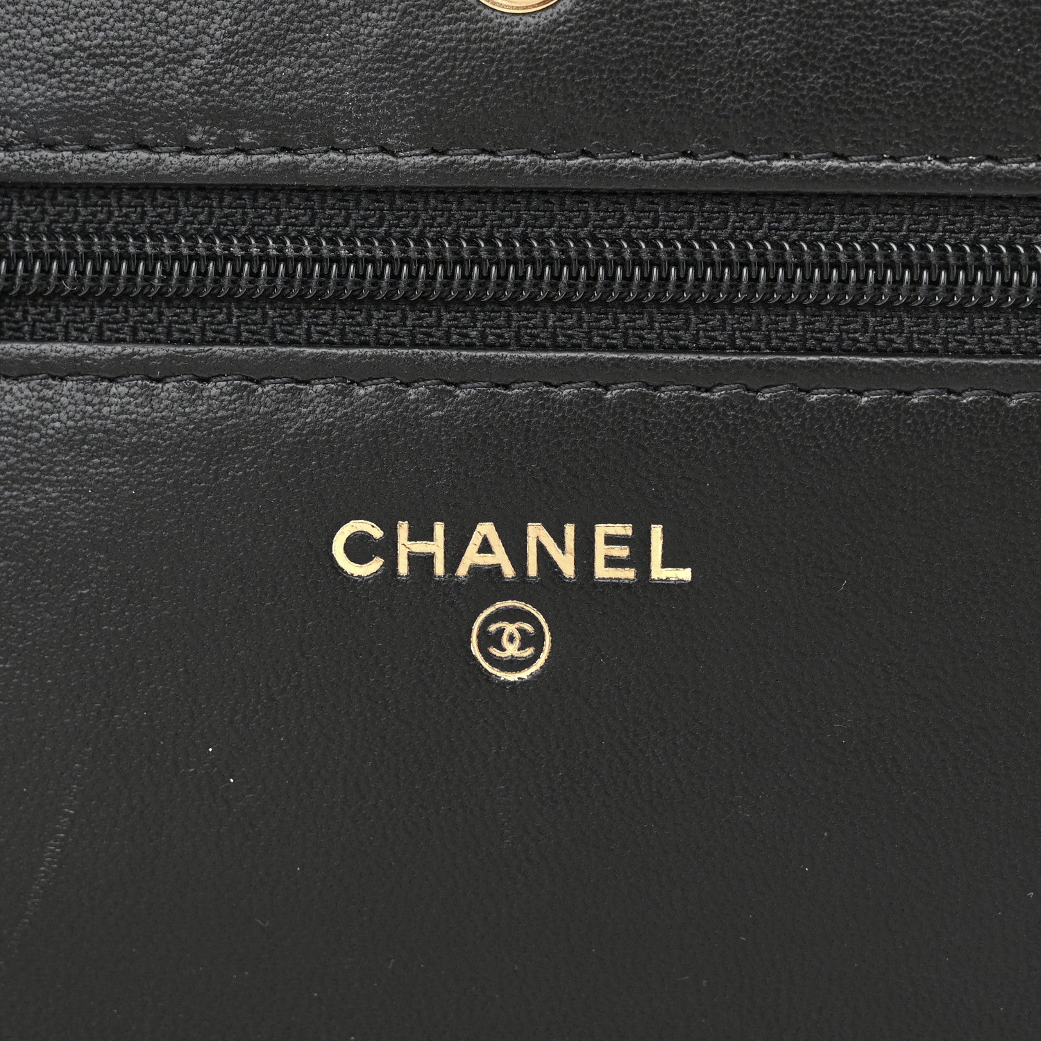 Chanel Lambskin Quilted Wallet On Chain WOC Black 6 of 12