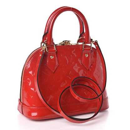 Louis Vuitton Vernis Alma BB Cherry 3 of 9