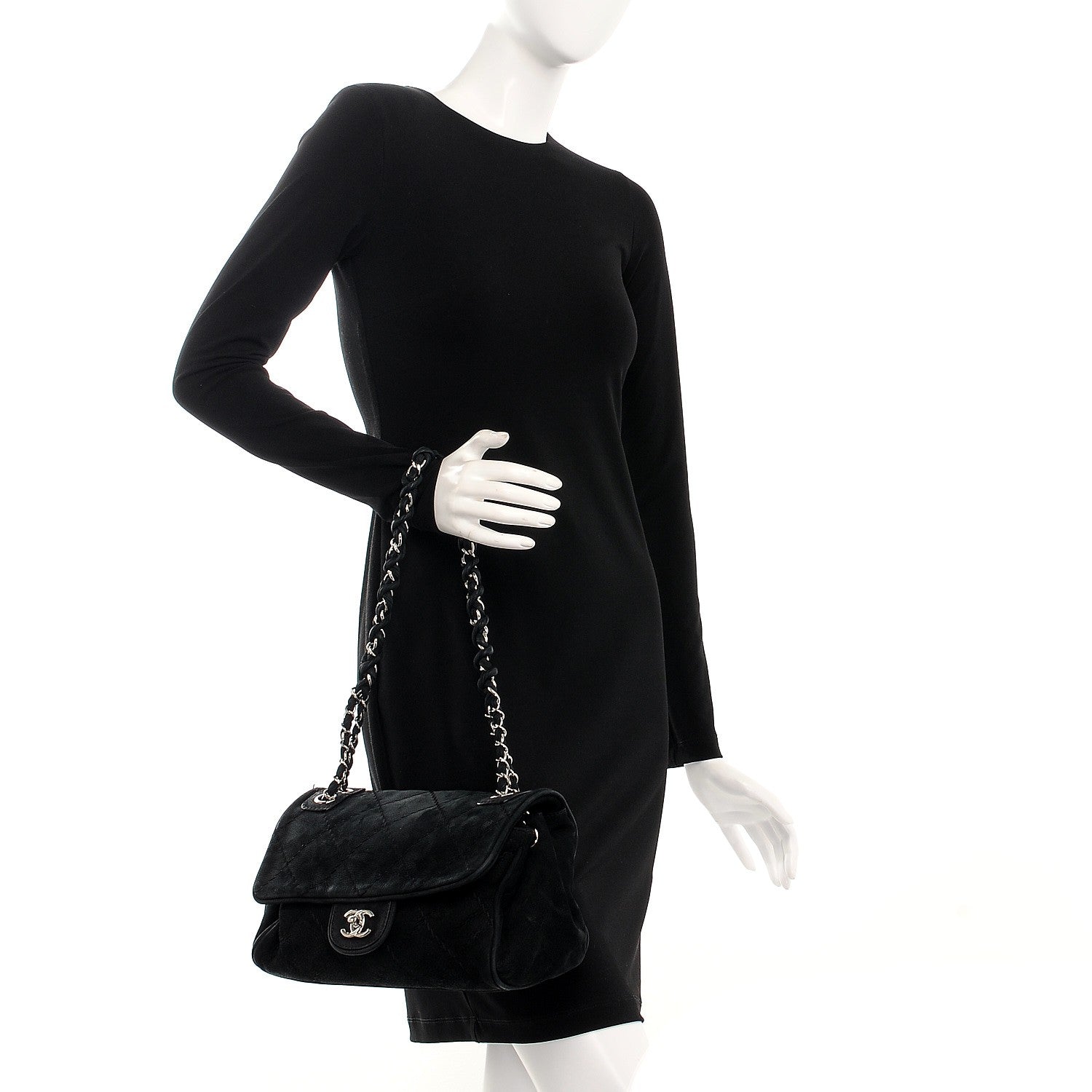 Chanel Suede Ultimate Stitch Flap Black 2 of 10