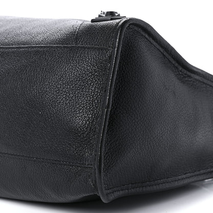 Balenciaga Shiny Grained Goatskin Black Metallic Edge City Black 9 of 9