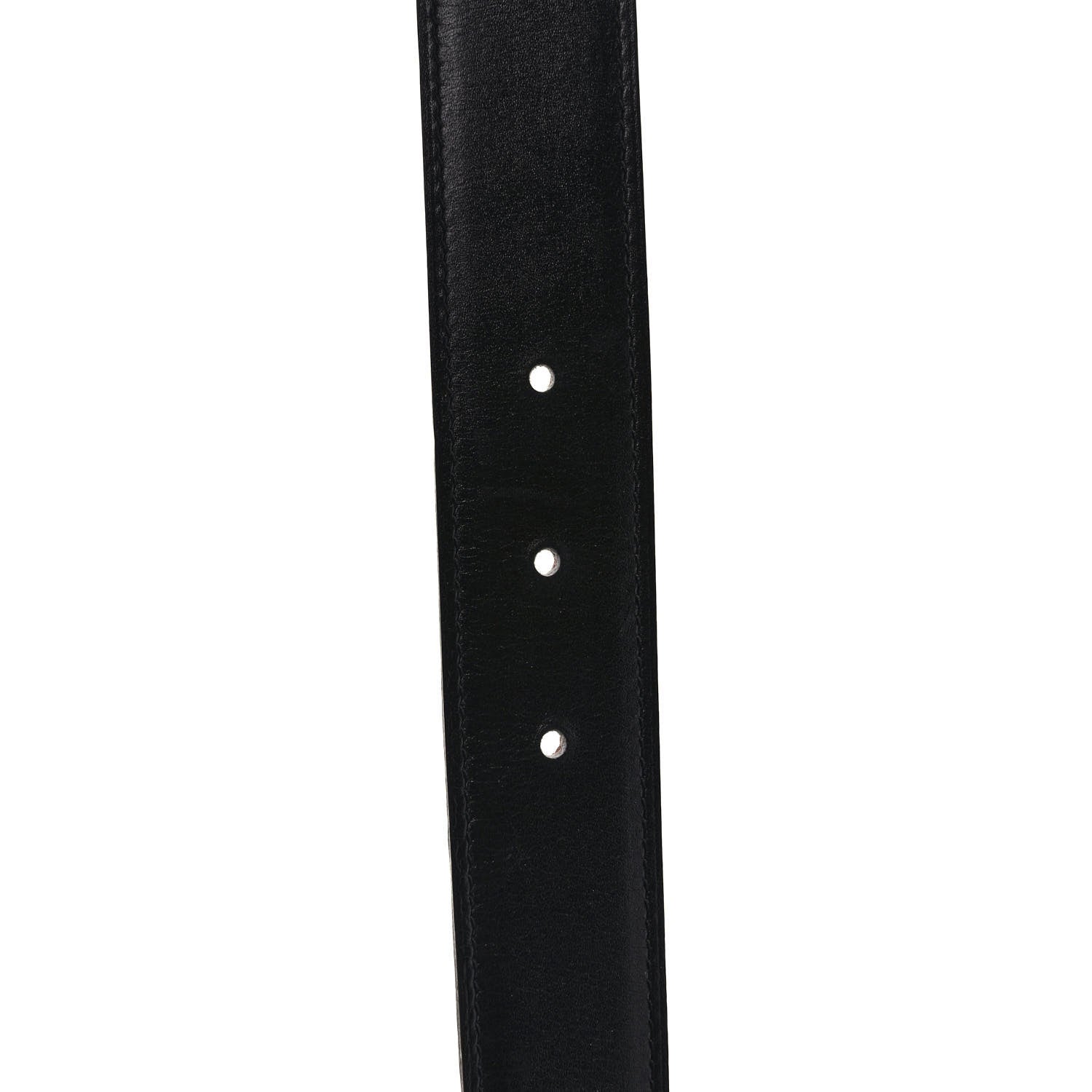 Hermes Box Togo 32mm H Belt 90 Black Orange 4 of 6