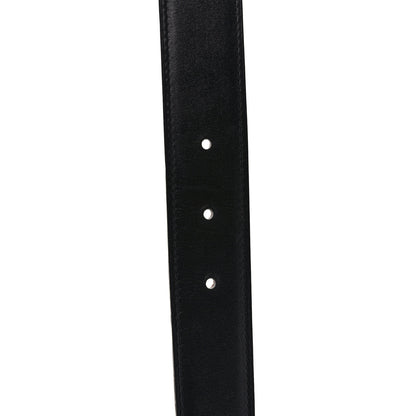 Hermes Box Togo 32mm H Belt 90 Black Orange 4 of 6