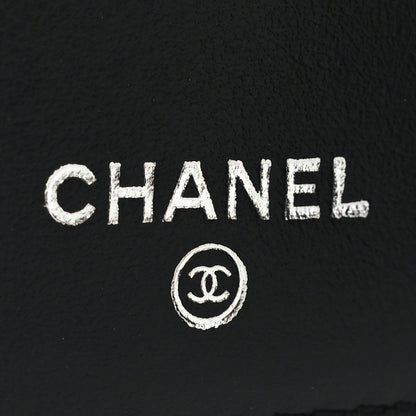 Chanel Calfskin Quilted Compact Bifold Wallet So Black 6 of 8