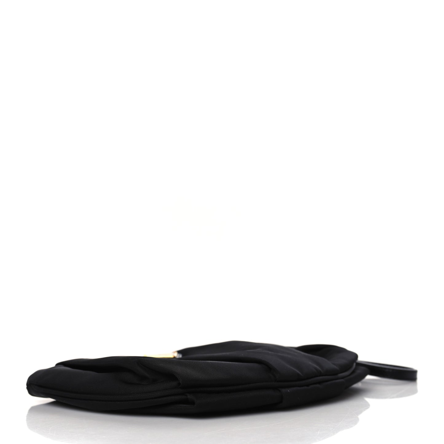 Tessuto Nylon Wristlet Clutch Black