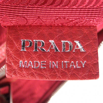 Prada Cervo Lux Hobo Fuchsia Red 11 of 12
