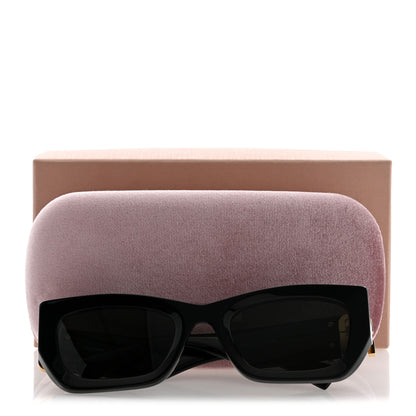 Miu Miu Acetate Miu Glimpse Sunglasses SMU 09WS Black 8 of 8