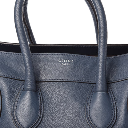 Celine Drummed Calfskin Mini Luggage Slate 9 of 9