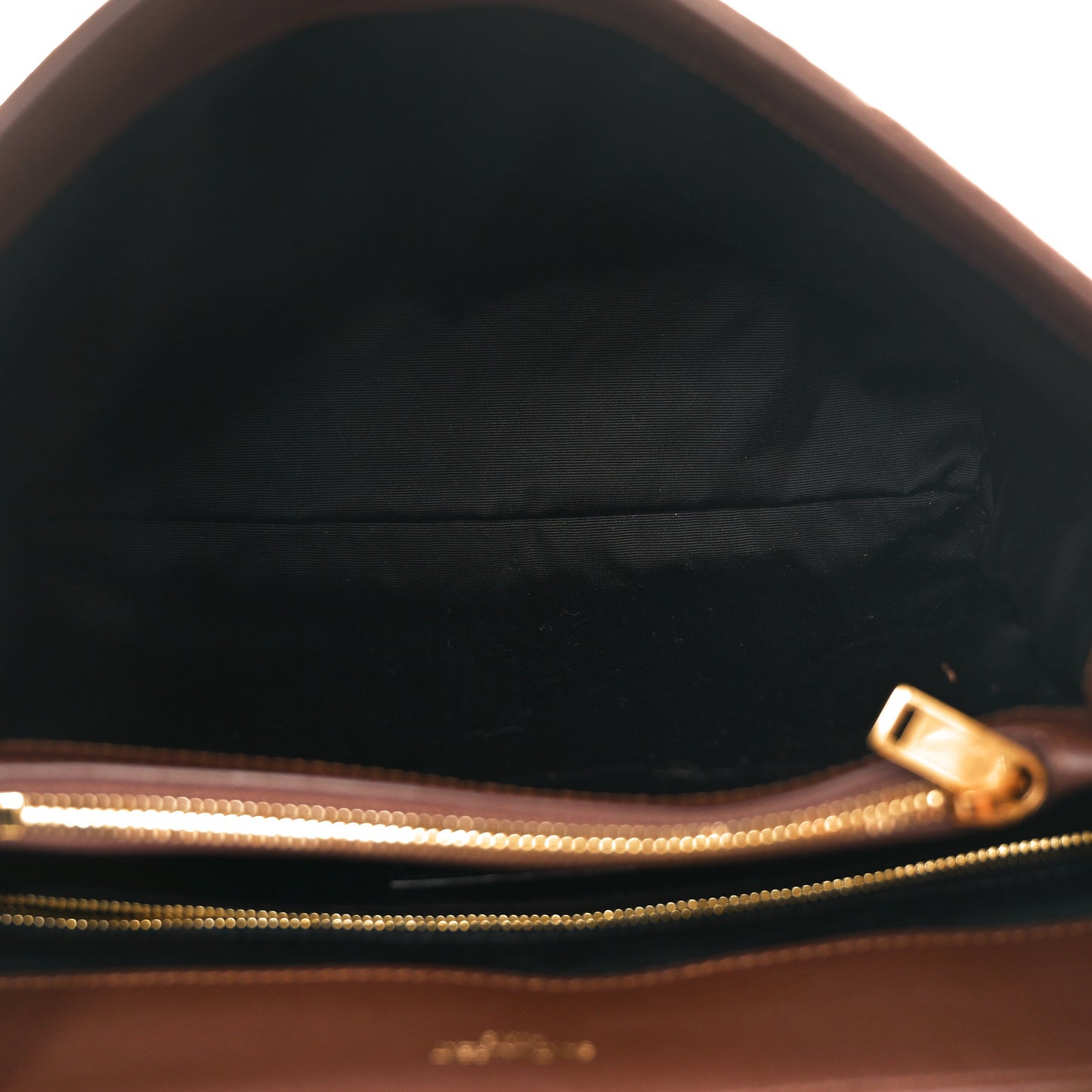 Suede Y Quilted Monogram Medium Loulou Chain Satchel Bark Brown