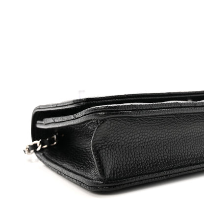 Chanel Caviar Quilted Wallet on Chain WOC Black 10 of 12