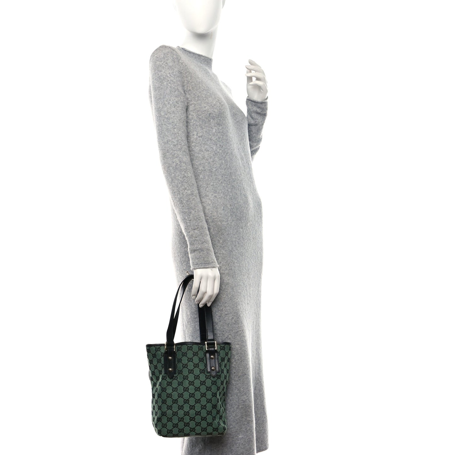 Monogram Tote Bag Green