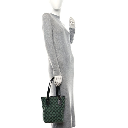 Gucci Monogram Tote Bag Green 2 of 10