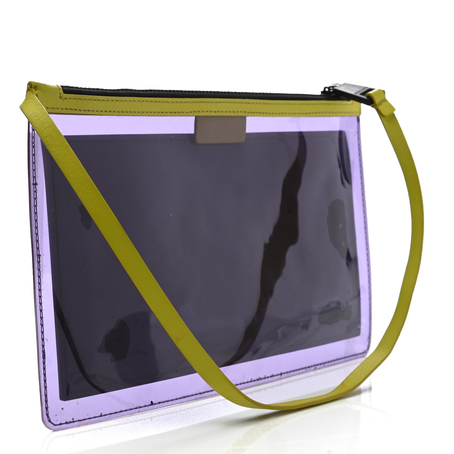 Versace Vinyl Rubber Calfskin 90s Logo Pouch Multicolor 2 of 9