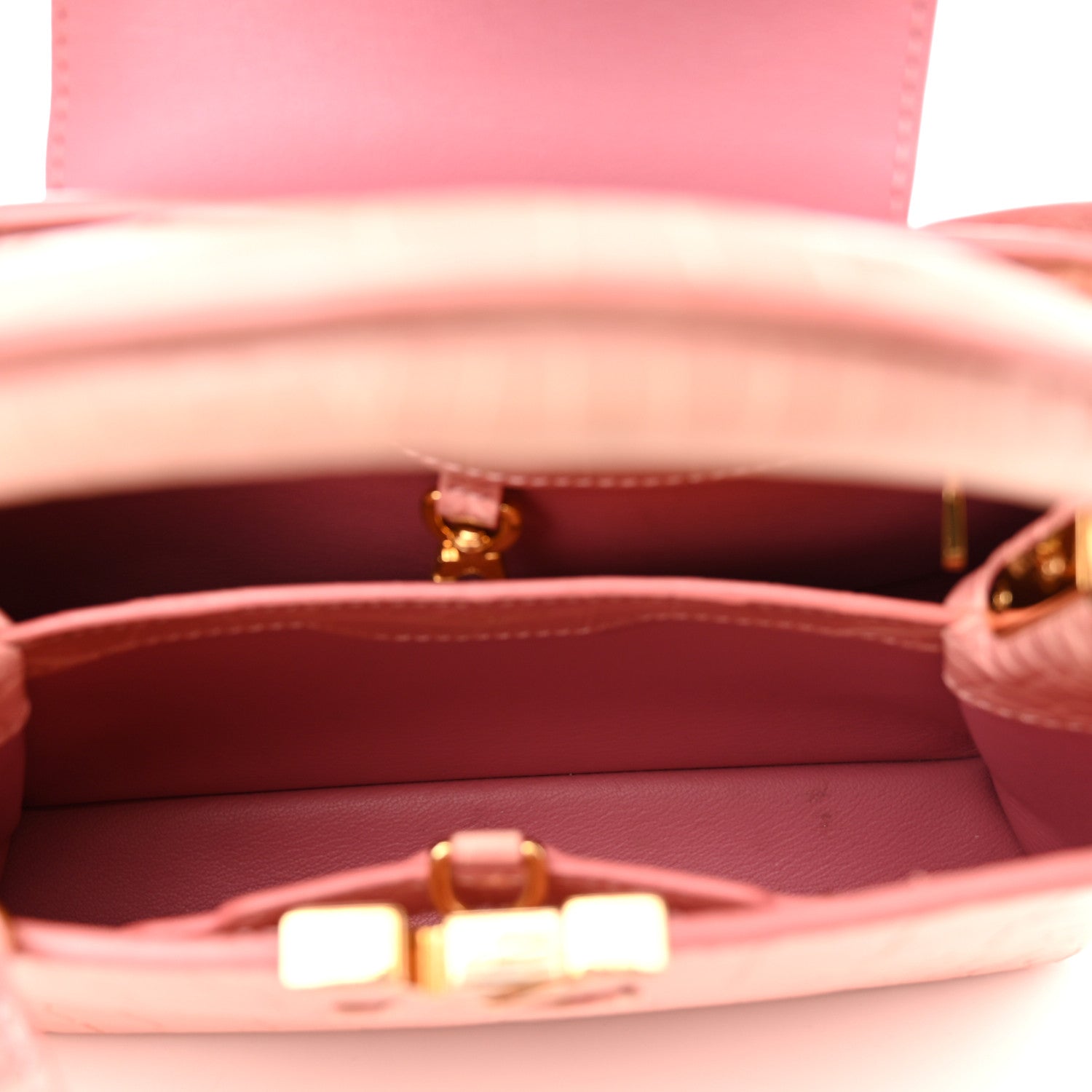 Louis Vuitton Alligator Capucines BB Pink 4 of 10
