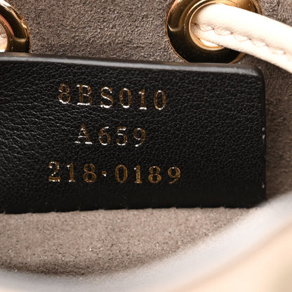 Fendi Vitello Liberty F is Fendi Bi-Color FF 1974 Embossed Mini Mon Tresor Bucket Bag Camelia Mandorlo 7 of 11