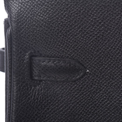 Hermes Epsom Birkin 25 Black 12 of 32