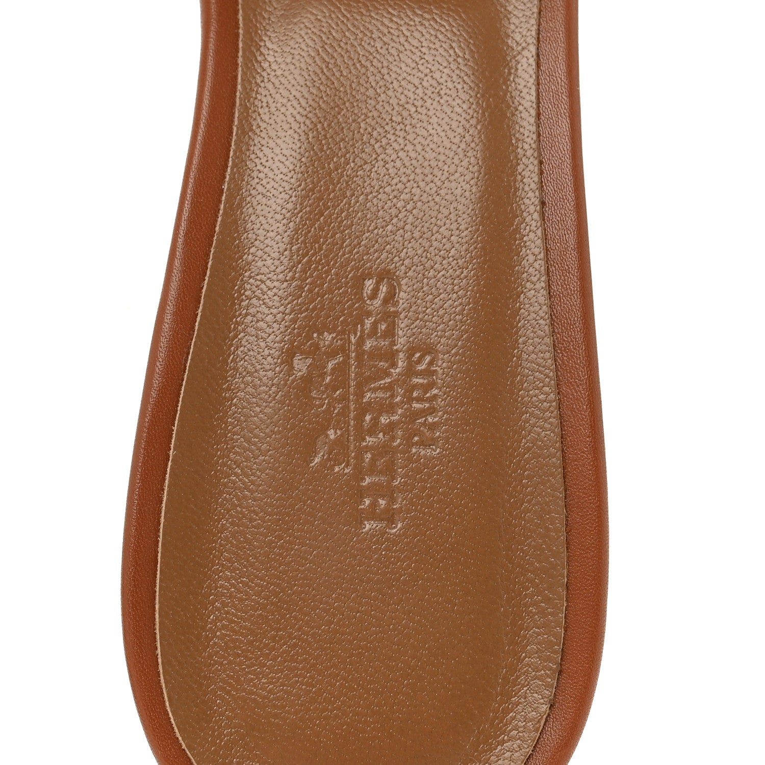 Hermes Calfskin Oasis Sandals 38 Gold 7 of 10