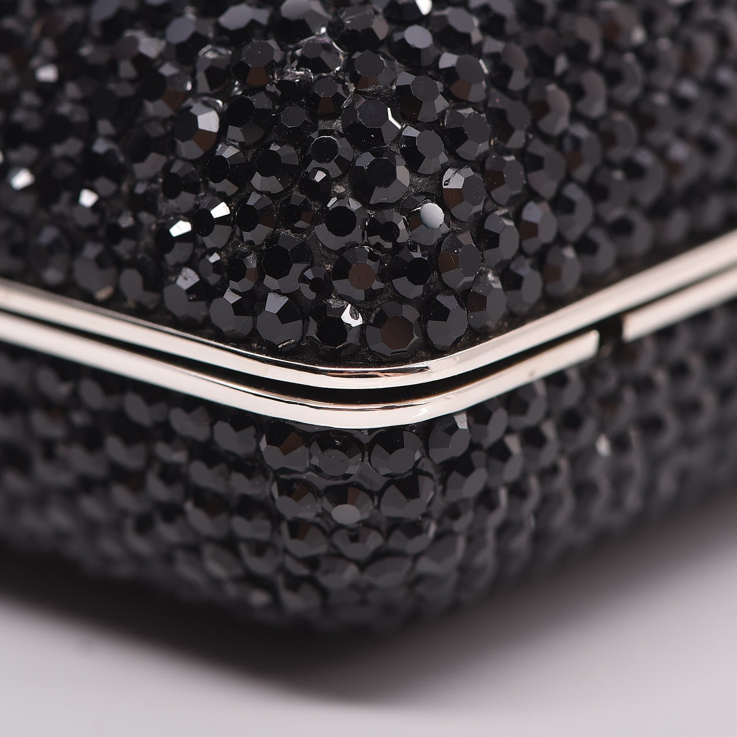 Judith Leiber Swarovski Crystal Minaudiere Clutch Black 18 of 18