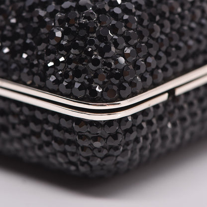 Judith Leiber Swarovski Crystal Minaudiere Clutch Black 18 of 18