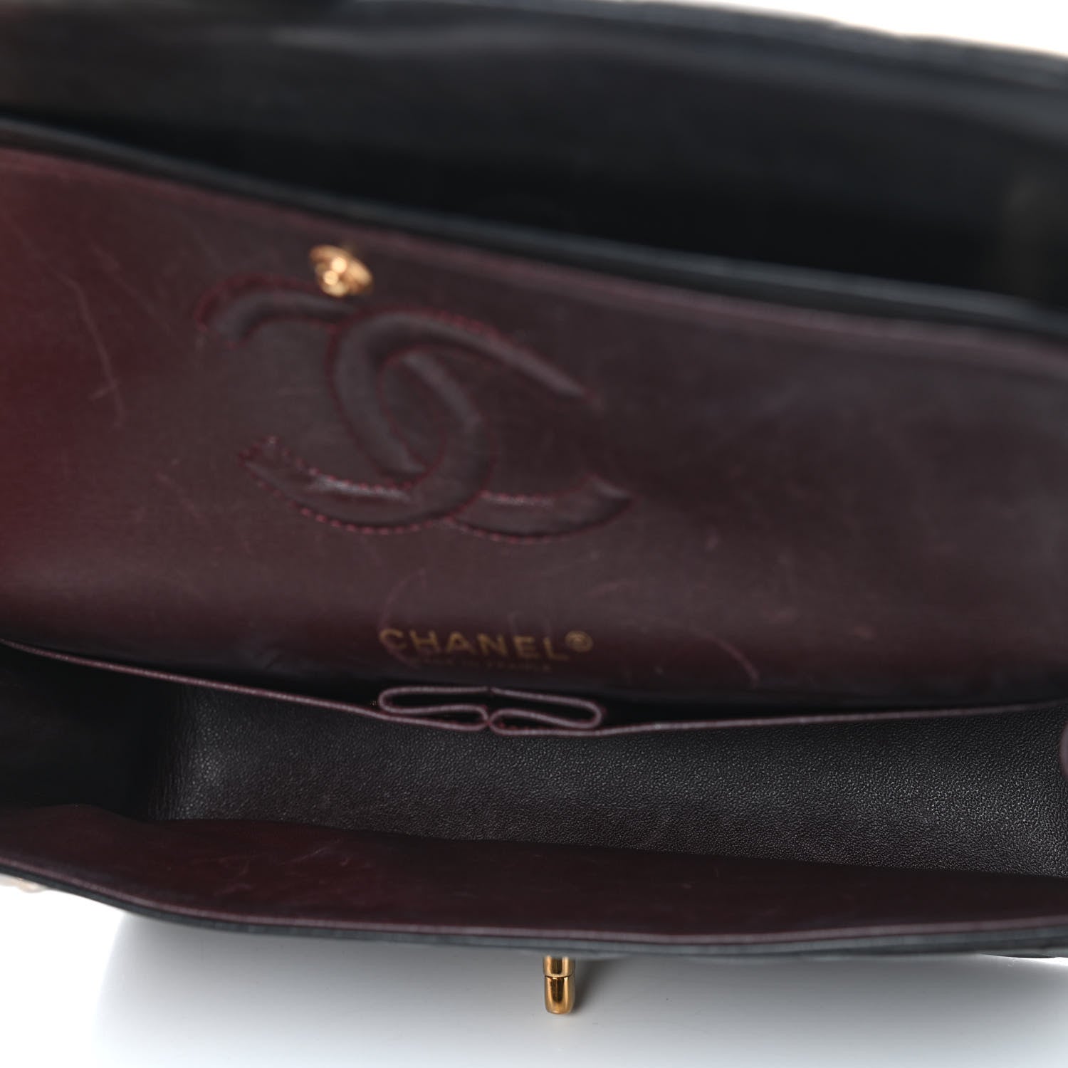 Chanel Lambskin Quilted Medium Double Flap Black 5 of 16