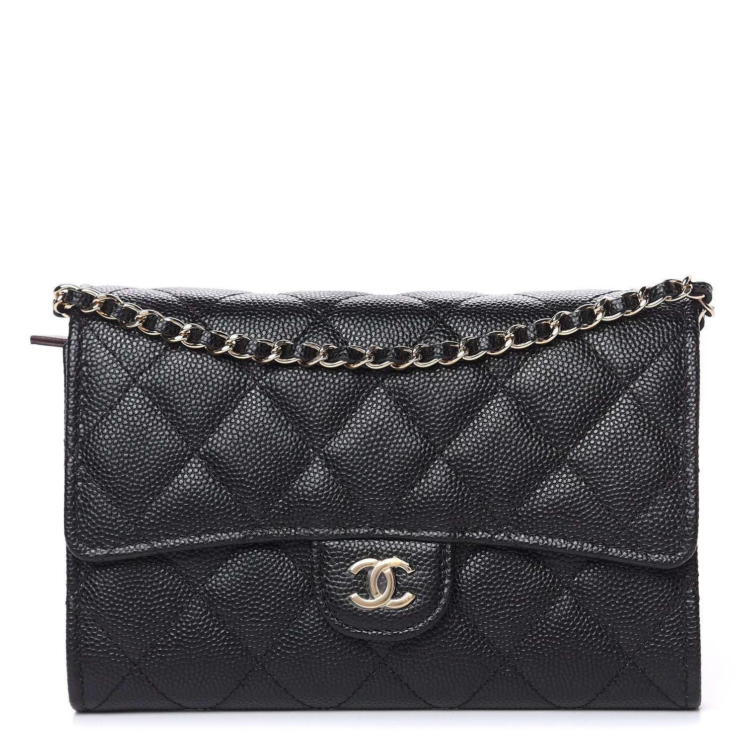 Chanel Caviar Quilted Classic Clutch With Chain Black 1 of 9