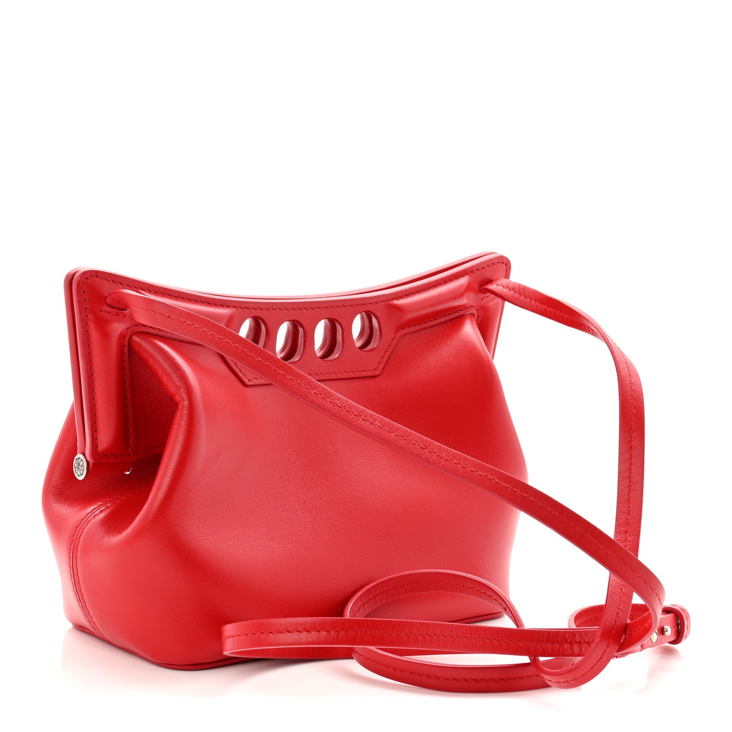 Alexander McQueen Calfskin The Peak Mini Bag Welsh Red 3 of 10