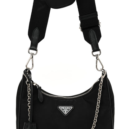 Prada Nylon Re-Edition 2005 Shoulder Bag Black 9 of 13