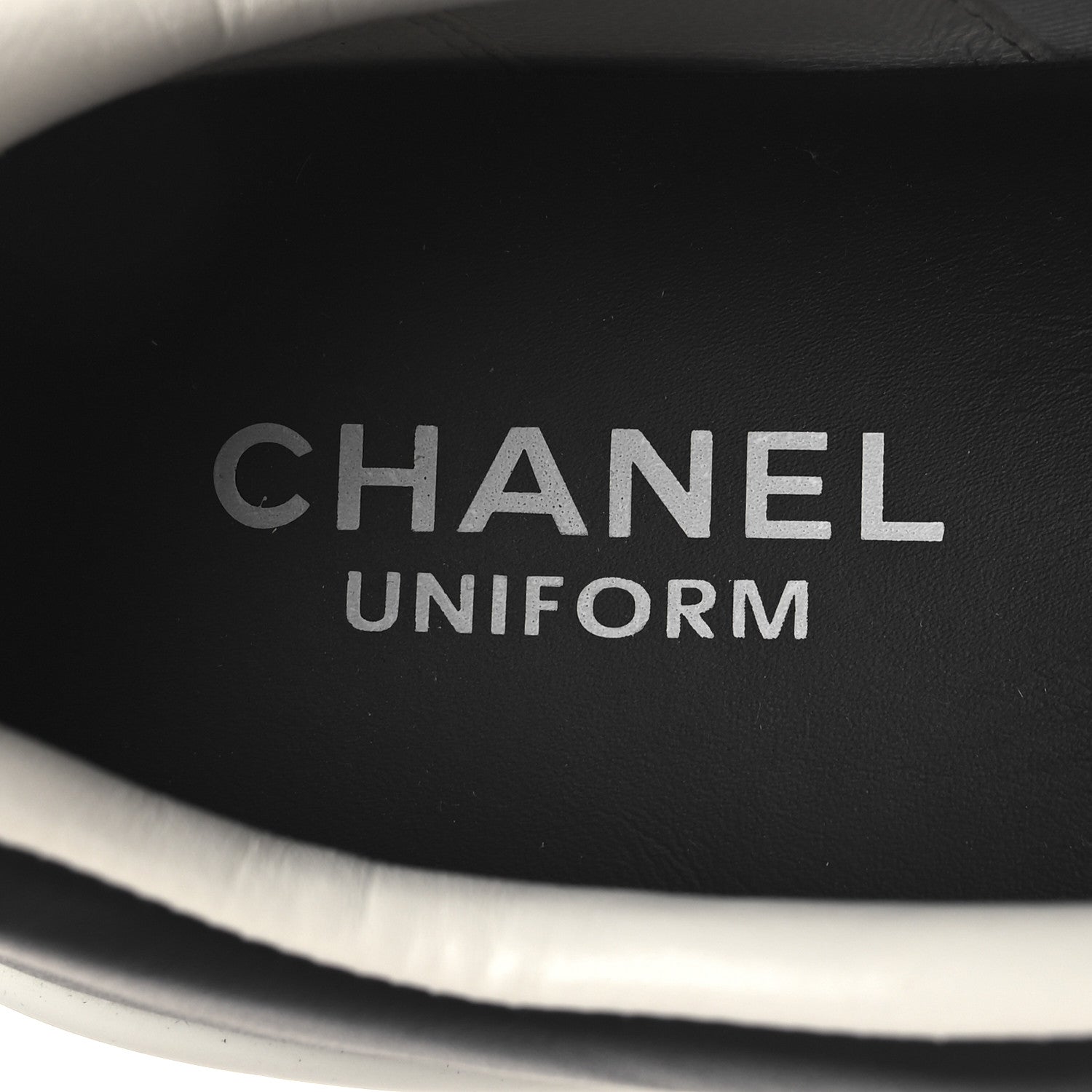 Chanel Calfskin CC Mens Sneakers 44 Black 8 of 8