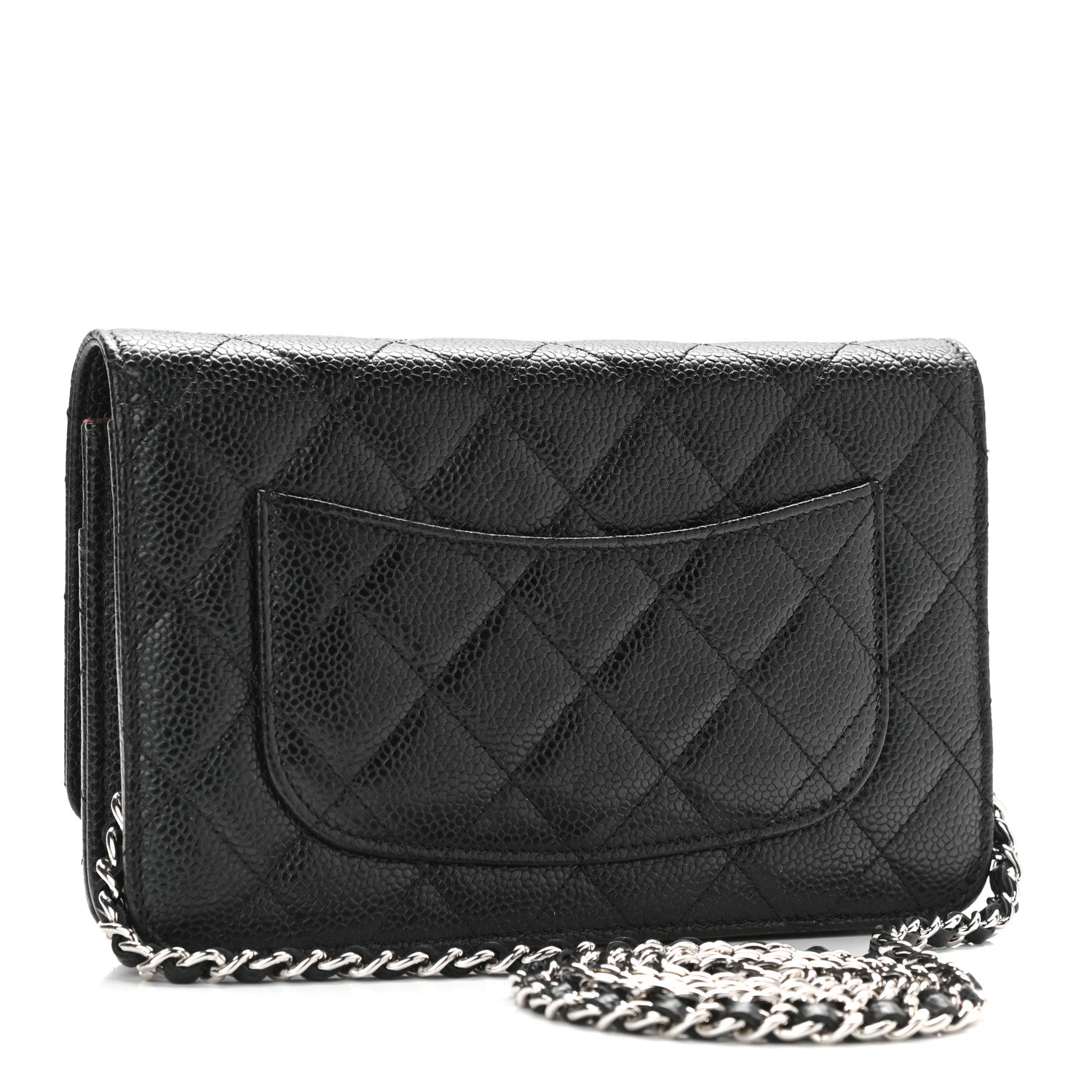 Chanel Caviar Quilted Wallet On Chain WOC Black 3 of 11