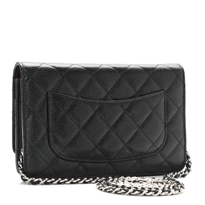 Chanel Caviar Quilted Wallet On Chain WOC Black 3 of 11