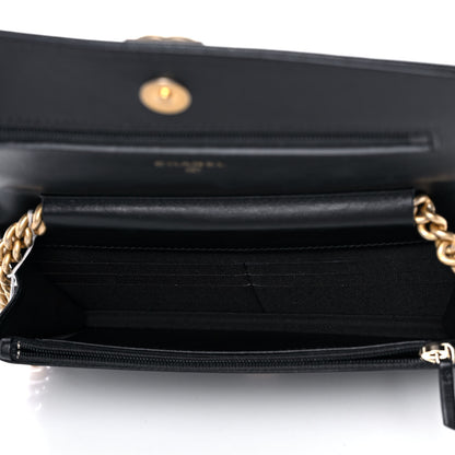 Chanel Caviar Quilted Boy Wallet On Chain WOC Black 7 of 12