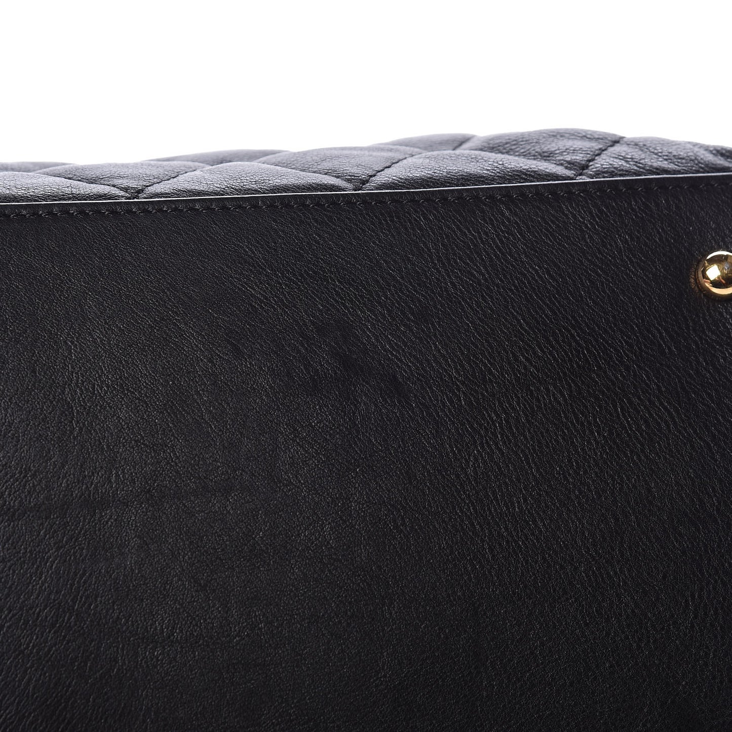 Calfskin Quilted Small Chain Me Tote Black