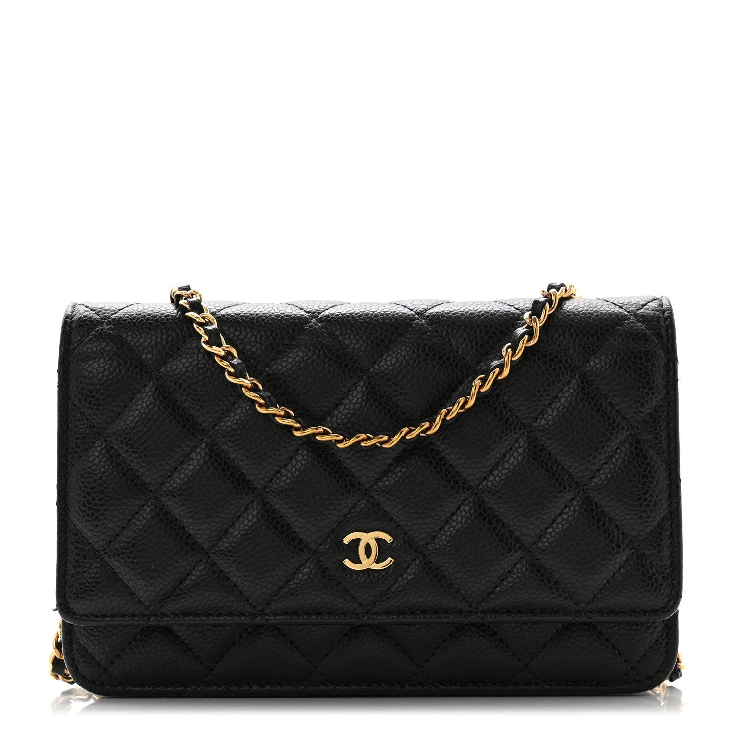 Chanel Caviar Quilted Wallet on Chain WOC Black 1 of 12