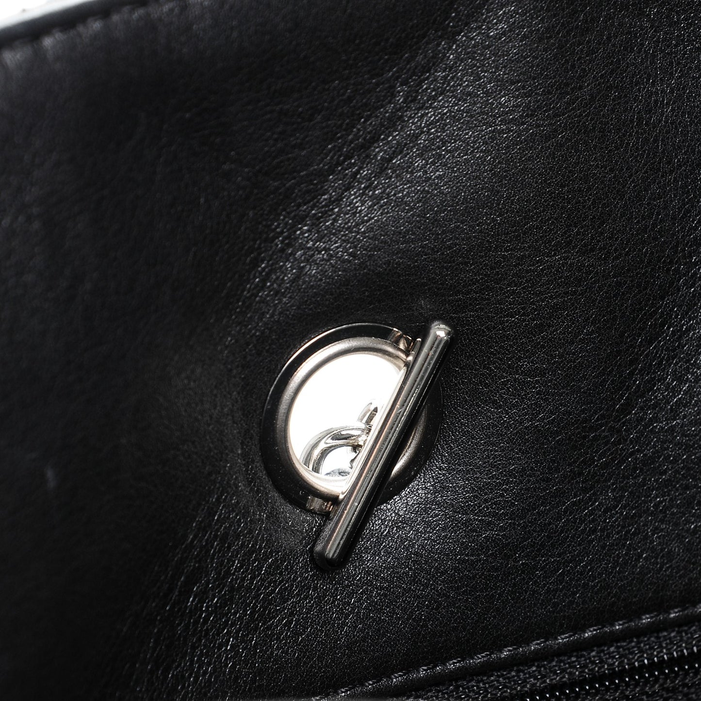 Calfskin Quilted Large In The Business Tote Black