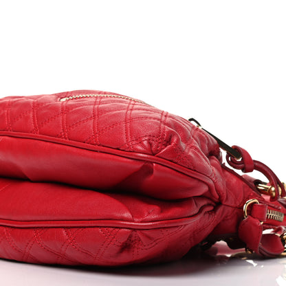 Marc Jacobs Lambskin Quilted Small Cecilia Red 8 of 8