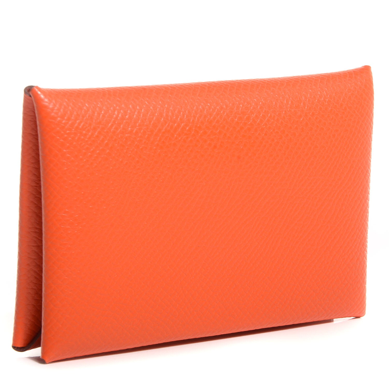 Hermes Epsom Calvi Card Case Orange 2 of 6