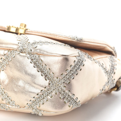 Chanel Metallic Calfskin Crochet Medium Chanel 19 Flap Gold 8 of 8